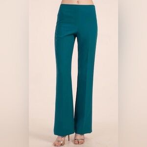 TRINA TURK Chimayo Pant Borealis Blue Teal Women’s Flare Sz 4